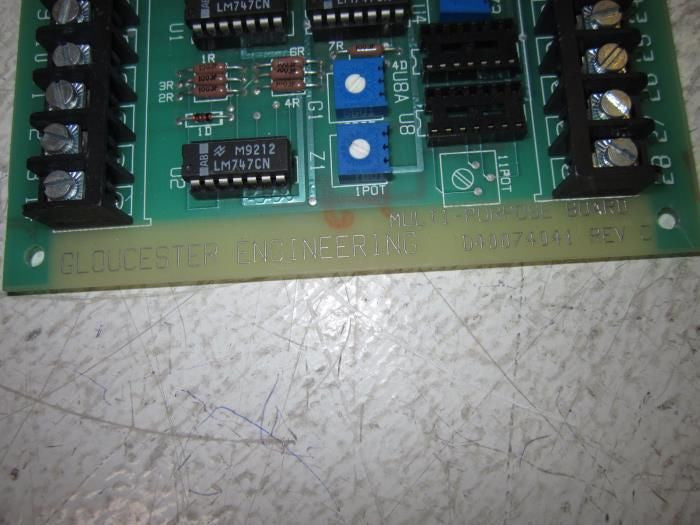 GLOUCESLER ENGINEERING D40074041 REV. C MULTI-PURPOSE BOARD *USED*
