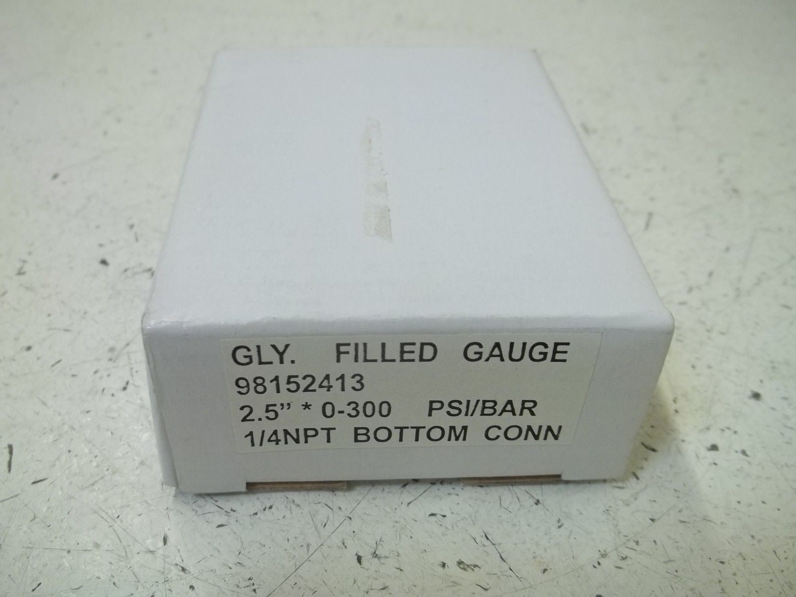 GLY.FILLD. GAUGE 98152413 2.5" 0-300 PSI/BAR *NEW IN BOX*