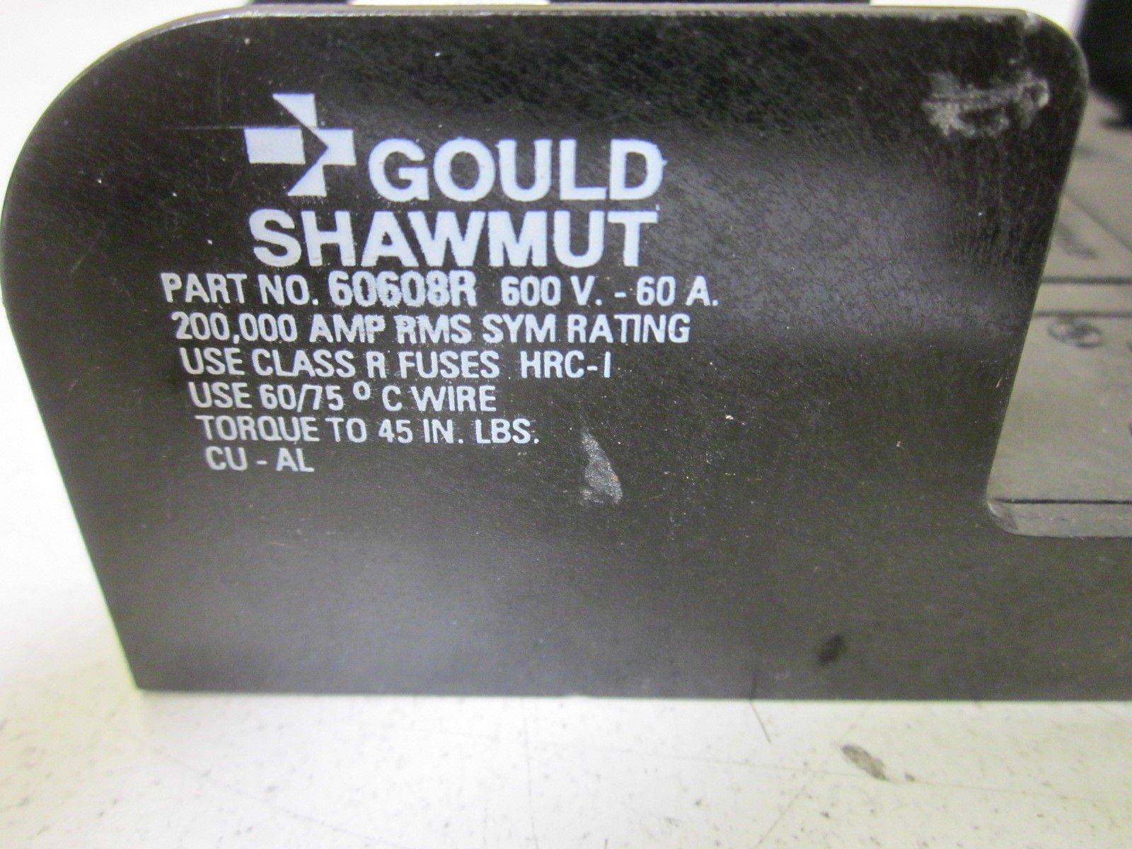 GOULD 60608R FUSE FOLDER *NEW NO BOX*