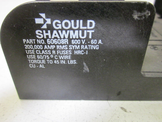 GOULD 60608R FUSE FOLDER *NEW NO BOX*