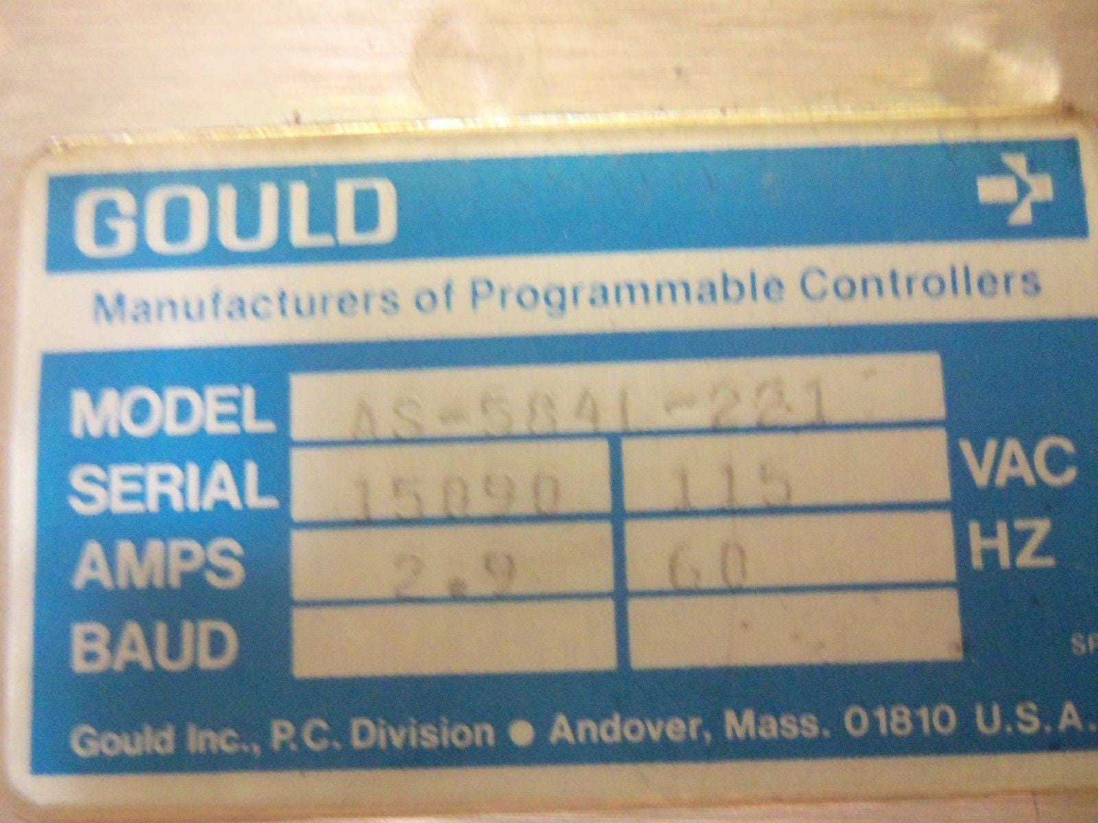 GOULD AS-584L-221 *USED*