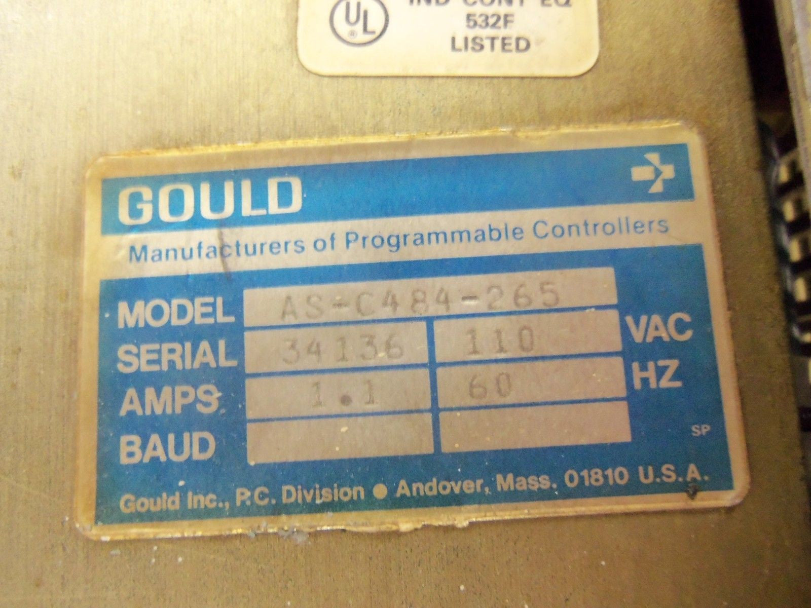 GOULD AS-C484-265 *USED*