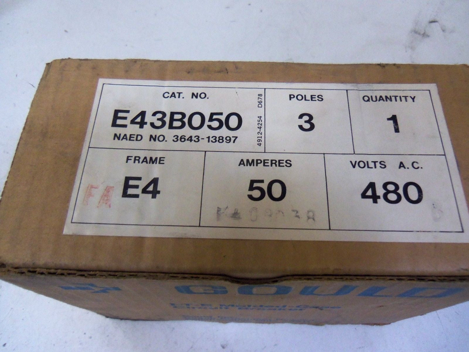GOULD E43B050 CIRCUIT BREAKER *NEW IN BOX*