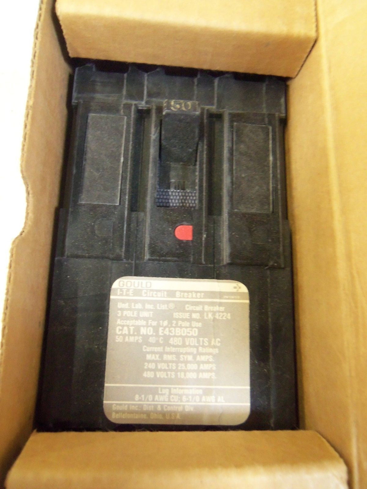 GOULD E43B050 CIRCUIT BREAKER *NEW IN BOX*