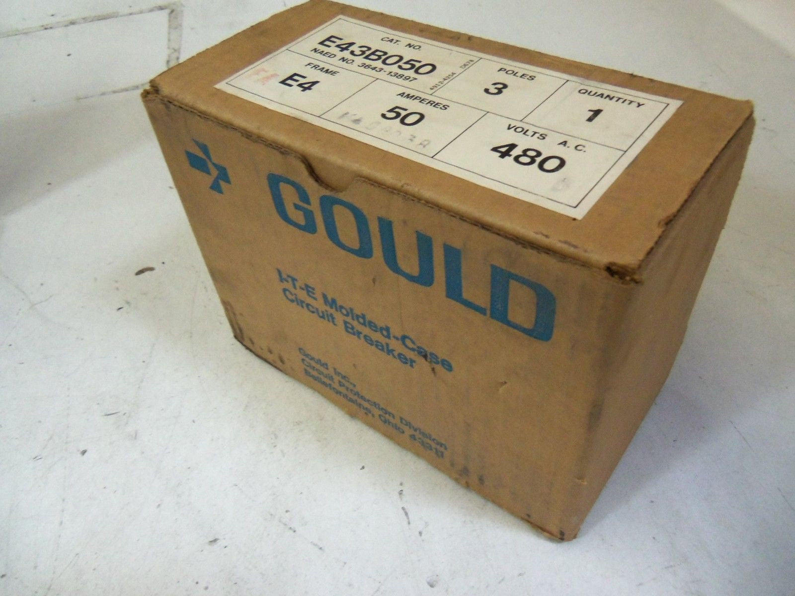 GOULD E43B050 CIRCUIT BREAKER *NEW IN BOX*