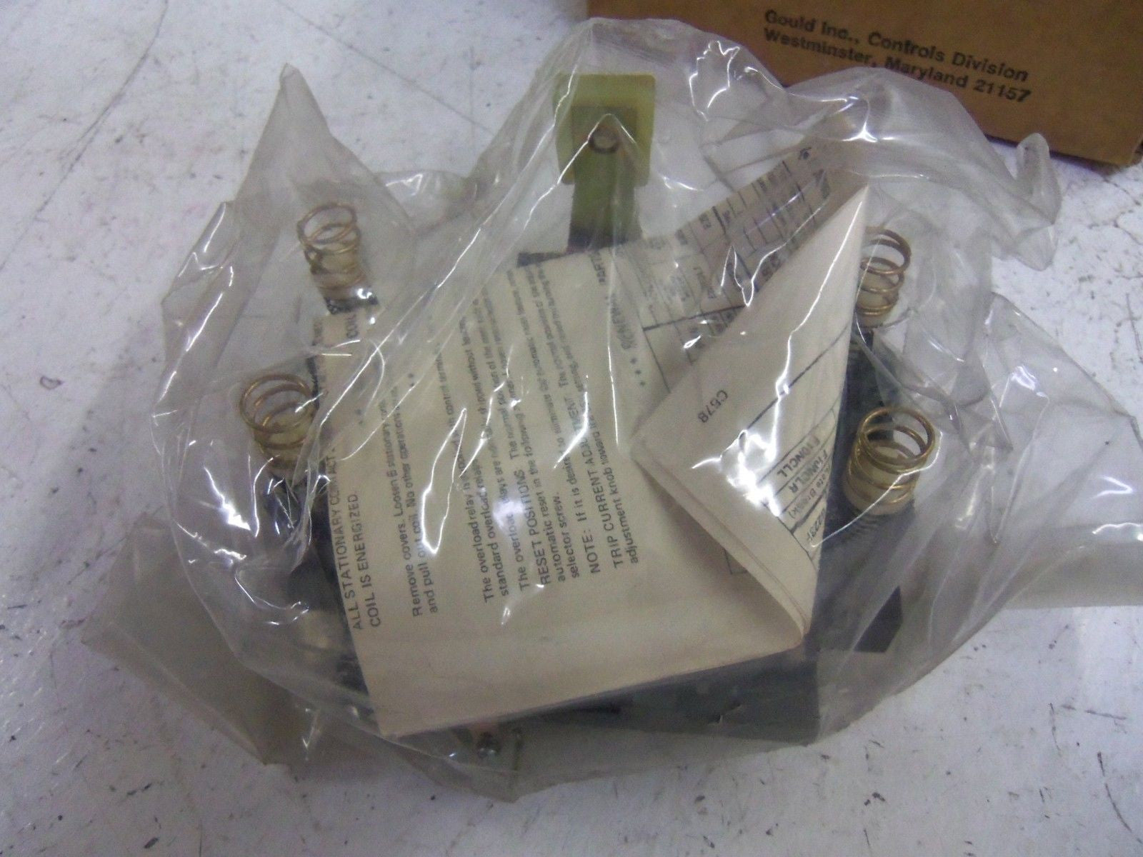 GOULD G223E REPLACEMENT KIT CONTACT *NEW IN BOX*