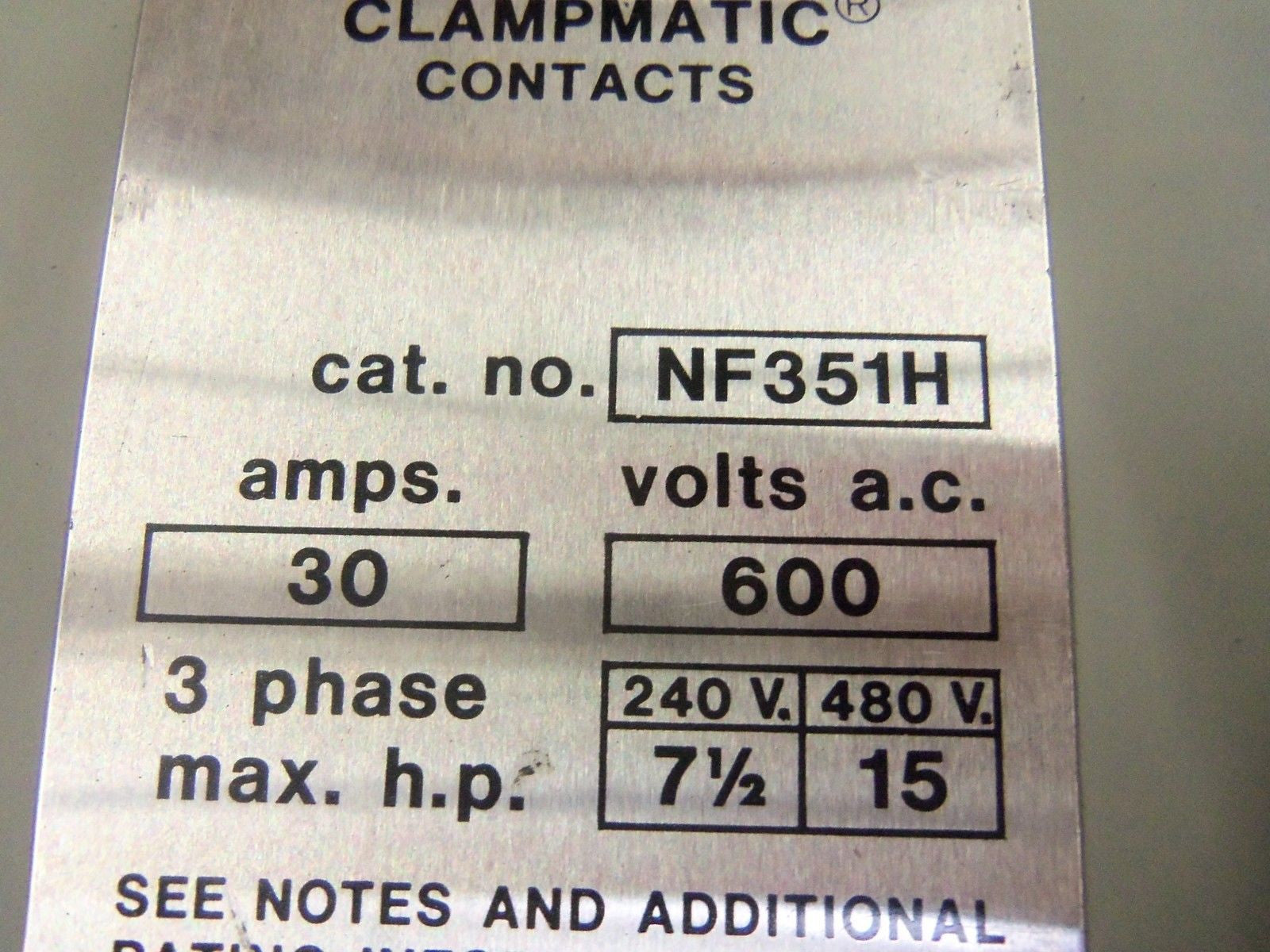 ITE GOULD NF351H *USED*