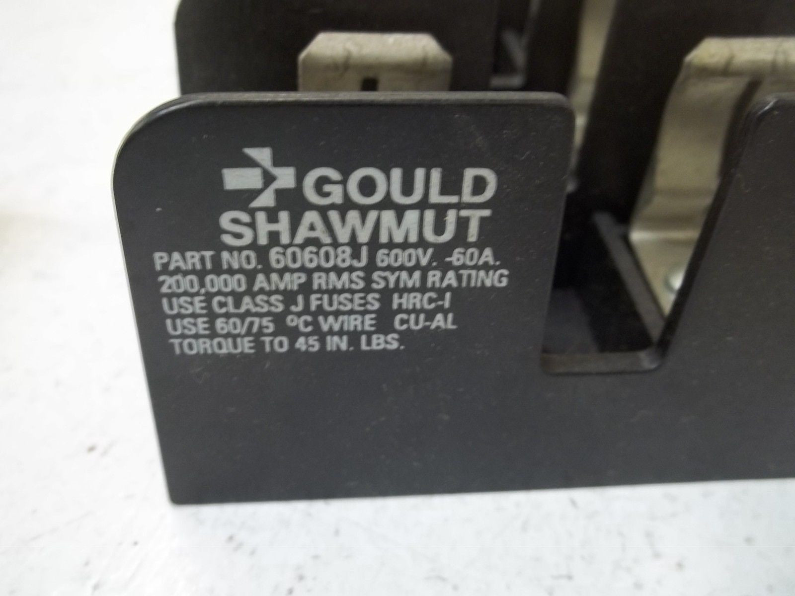 GOULD SHAWMUT 60608J  FUSE HOLDER *USED*