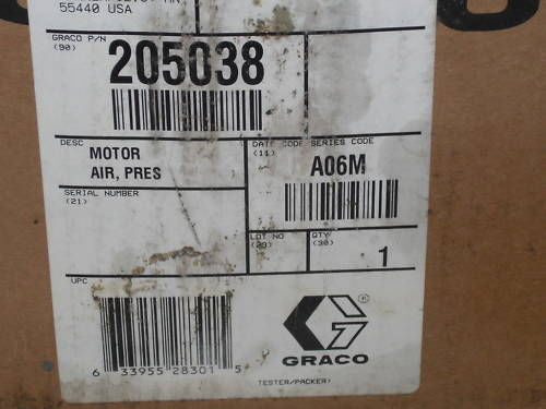 GRACO 205038 AIR MOTOR *NEW IN BOX*