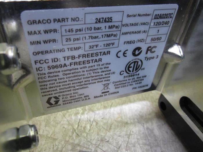 GRACO 247435 CONTROL PUMP AIR *NEW IN BOX*