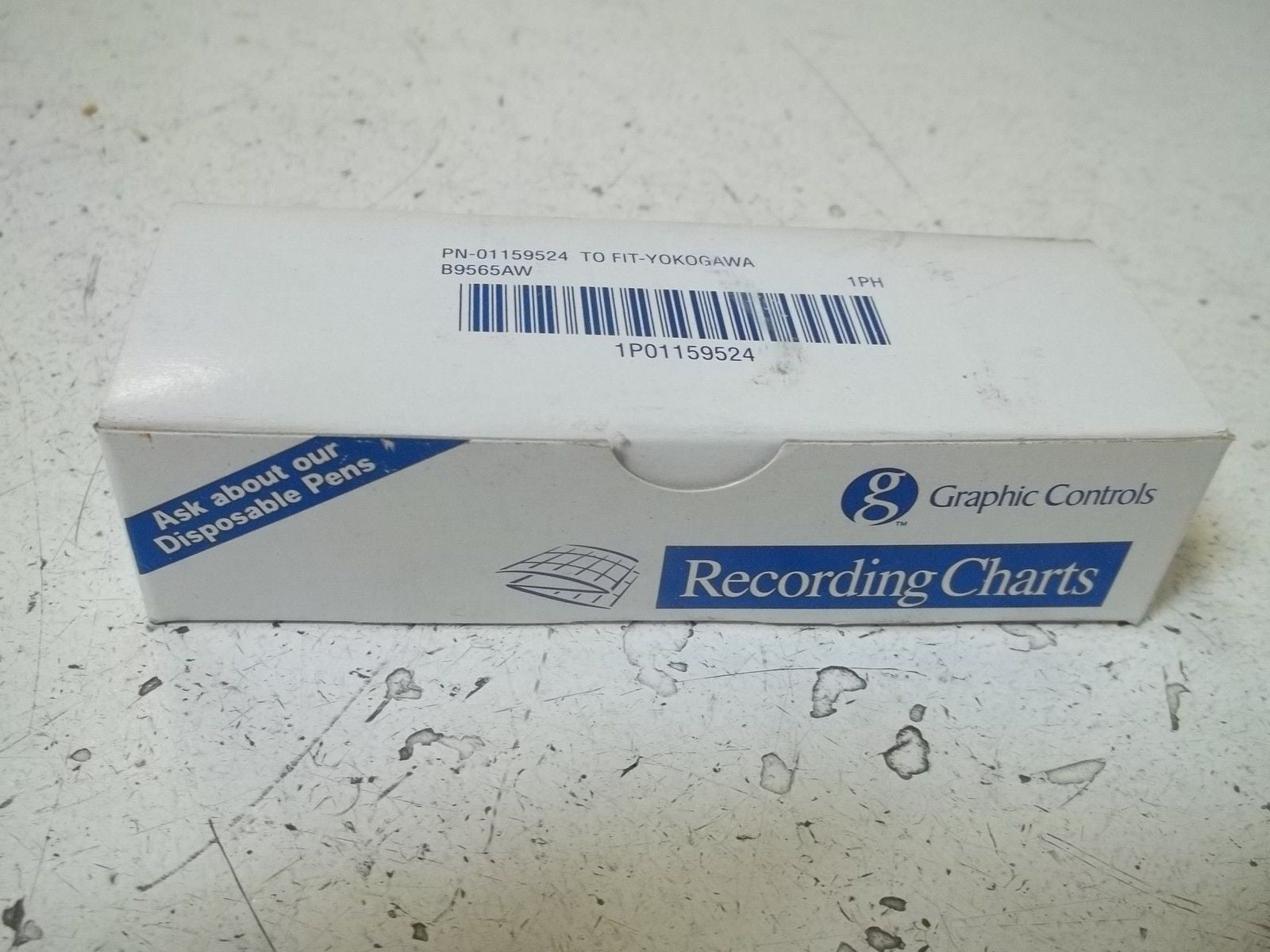 GRAPHIC CONTROLS 01159524 RECORDING CHARTS *NEW IN BOX*