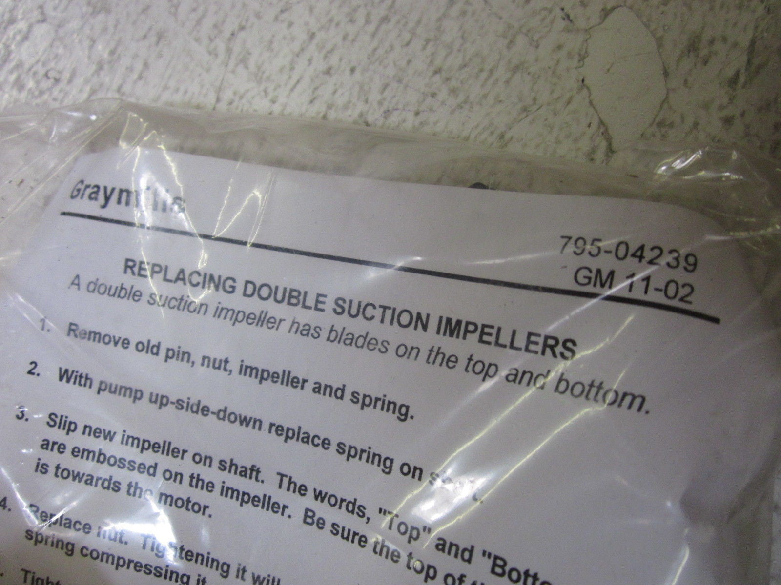 GRAYMILLS 795-04239 REPLACING DOUBLE SUCTION IMPELLERS *NEW IN BOX*