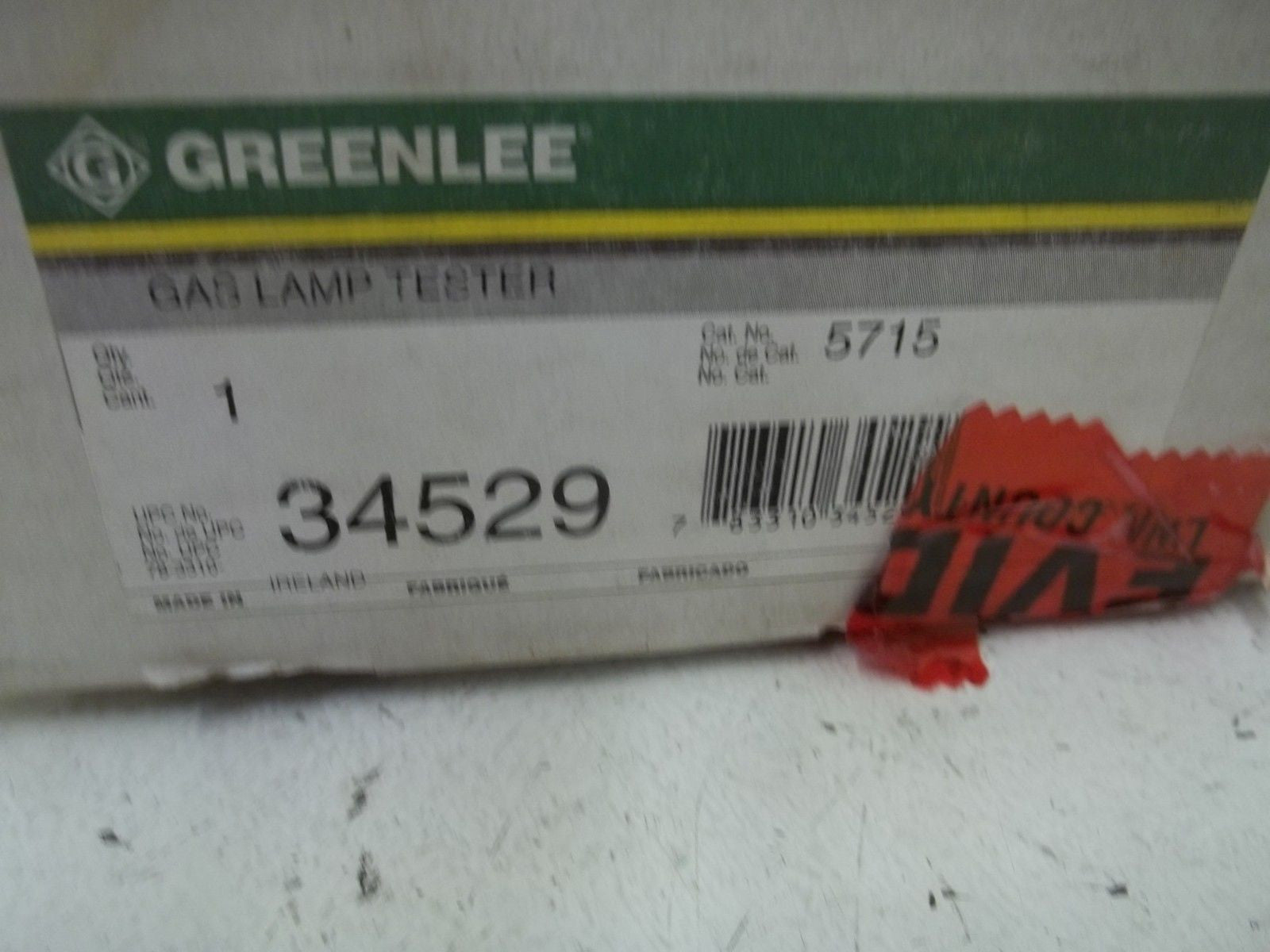 GREENLEE 5715 GAS LAMP TESTER *NEW IN BOX*