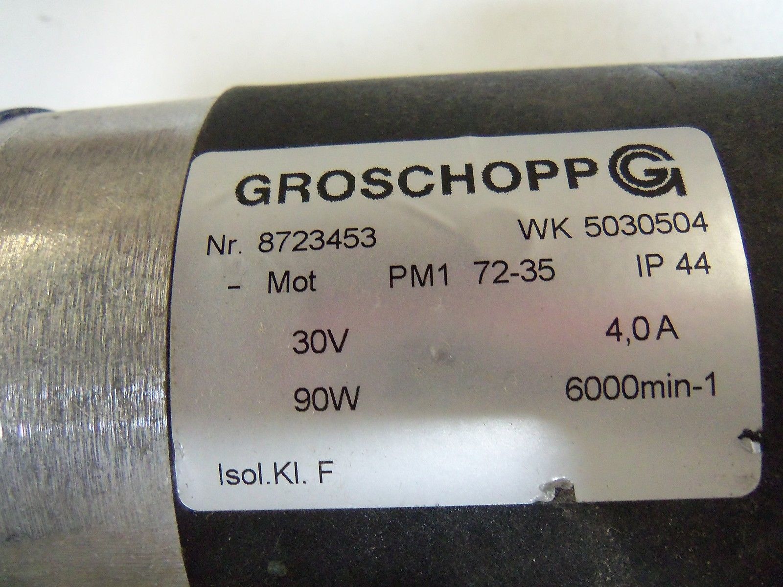 GROSCHOPP 8723453 PM1 72-35 *USED*