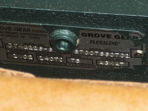 GROVE GEAR FLEXALINE WORM SPEED REDUCER DTMQ226