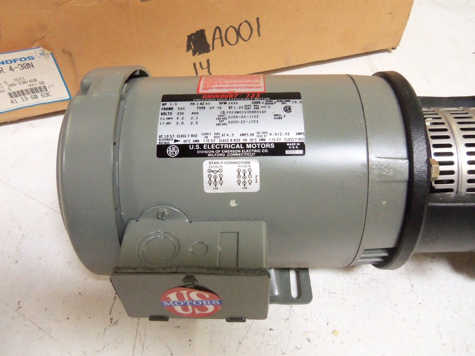 GRUNDFOS CR4-30N MOTOR *USED*