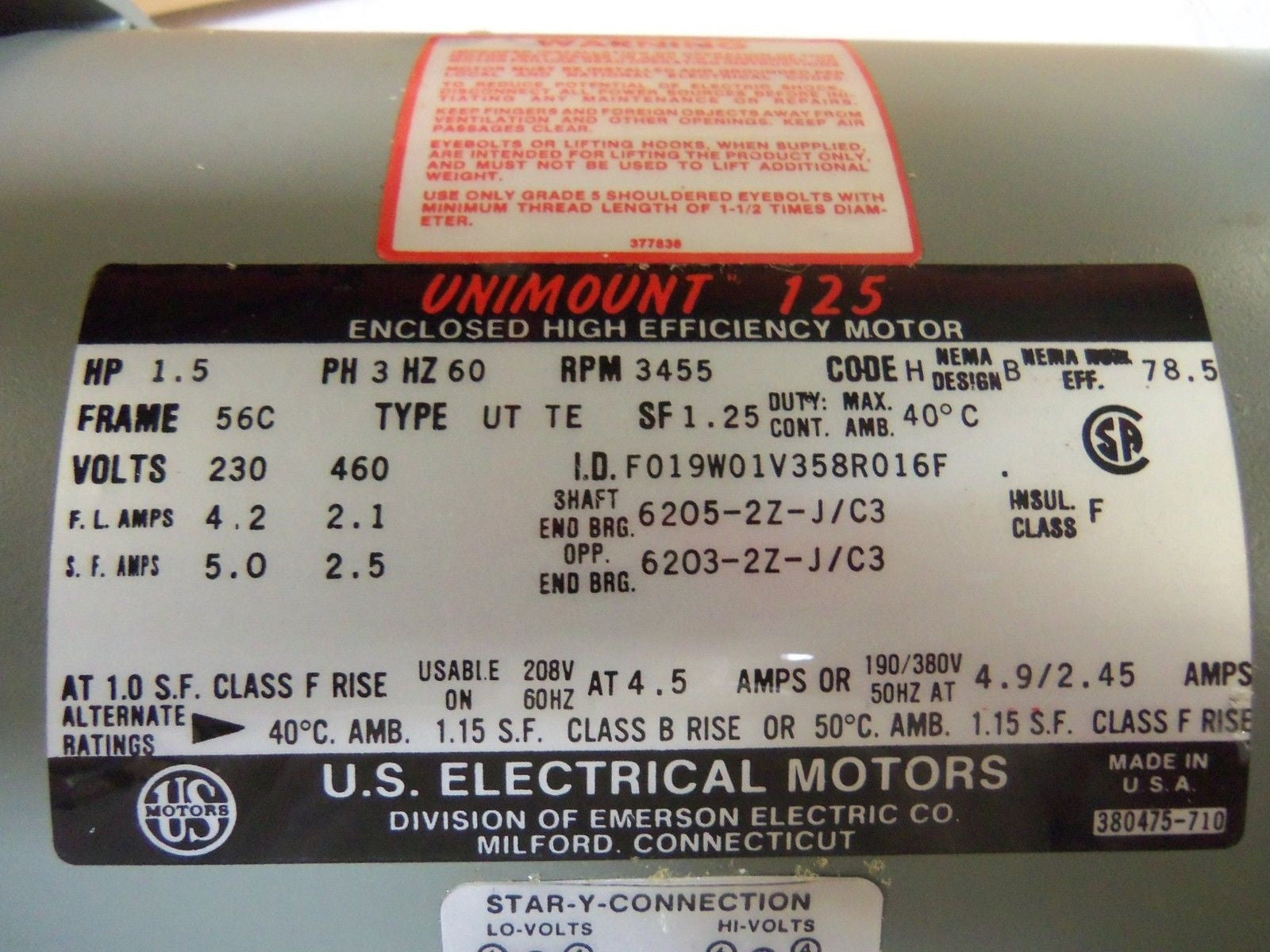 GRUNDFOS CR4-30N MOTOR *USED*
