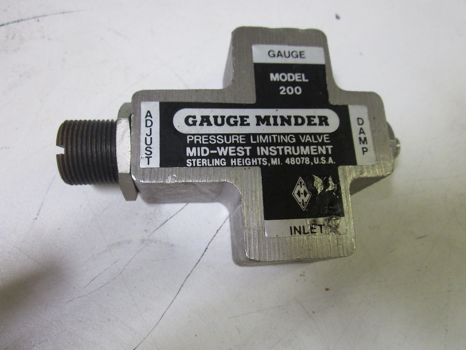 GUAGE MINDER 200 PRESSURE LIMITING VALVE *USED*