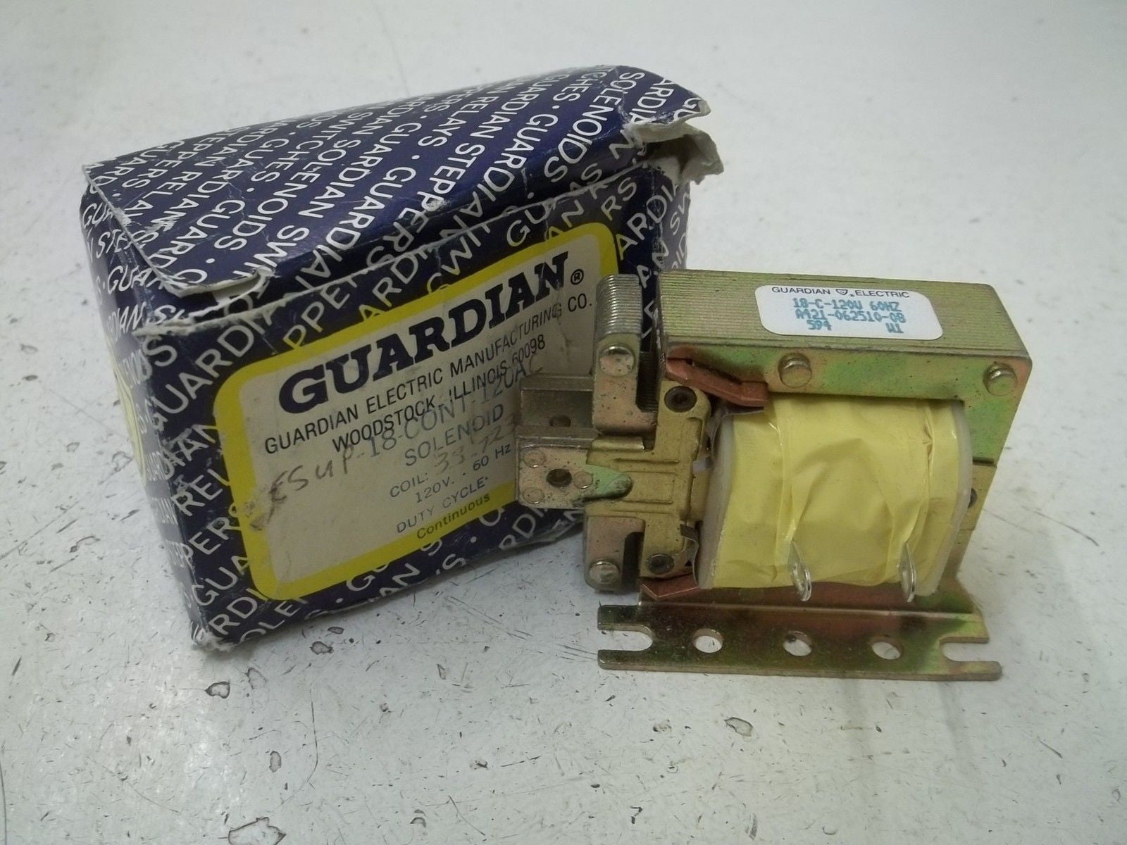 GUARDIAN 18-CONT-120A SOLENOID COIL 120V *NEW IN BOX*