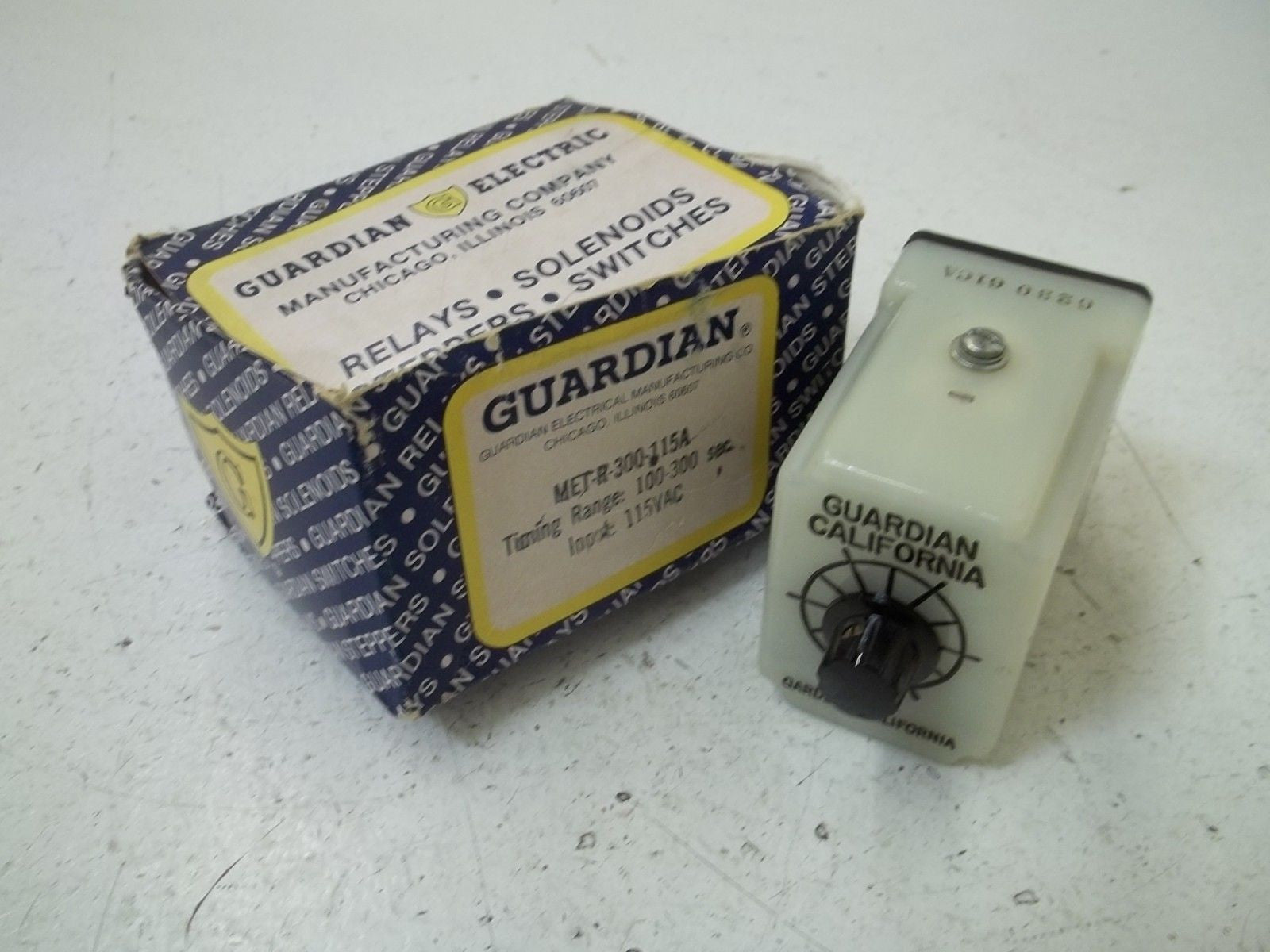 GUARDIAN MET-R-300-115A TIMER RELAY *NEW IN BOX*