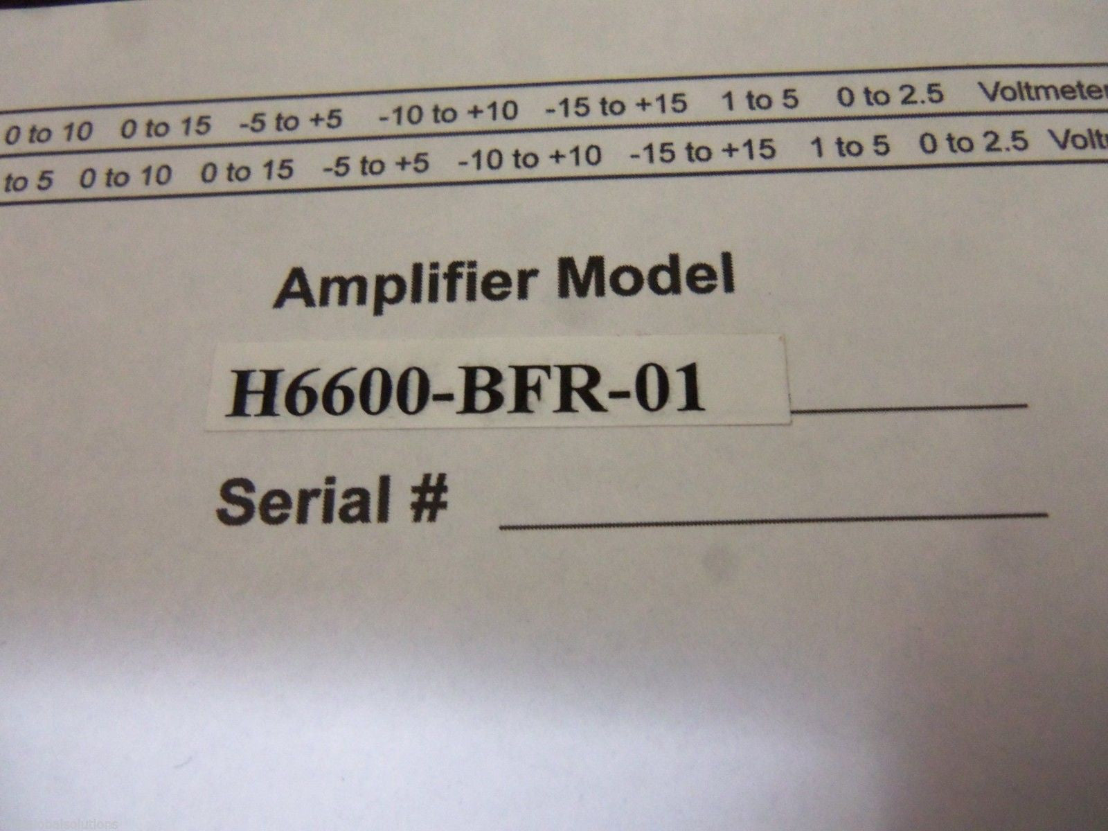 GUIDING SYSTEM H6600 AMPLIFIER *NEW NO BOX*