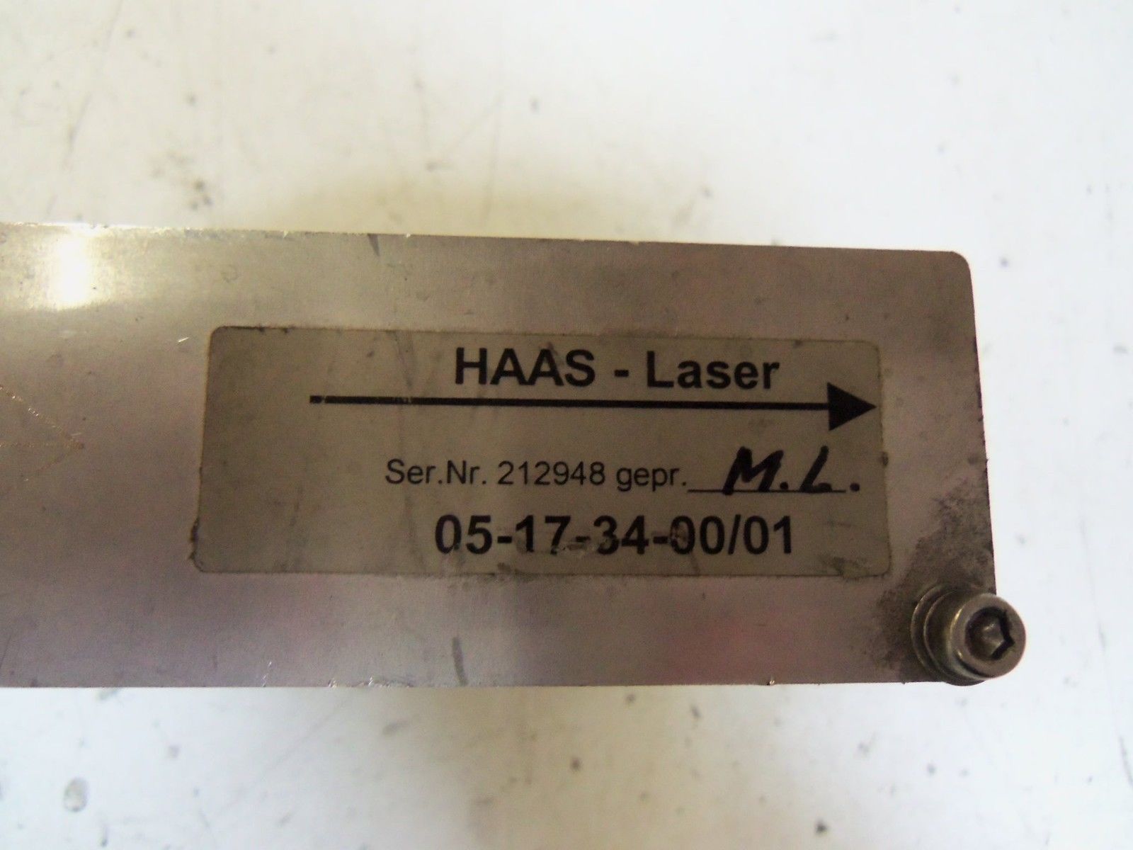 HAAS-LASER 05-17-34-00/01 *USED*