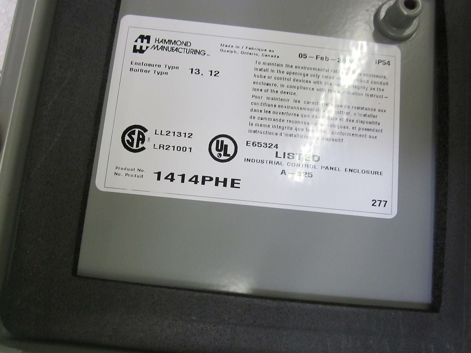 HAMMOND 1414PHE ENCLOSURE JUNCTION BOX *NEW IN BOX*