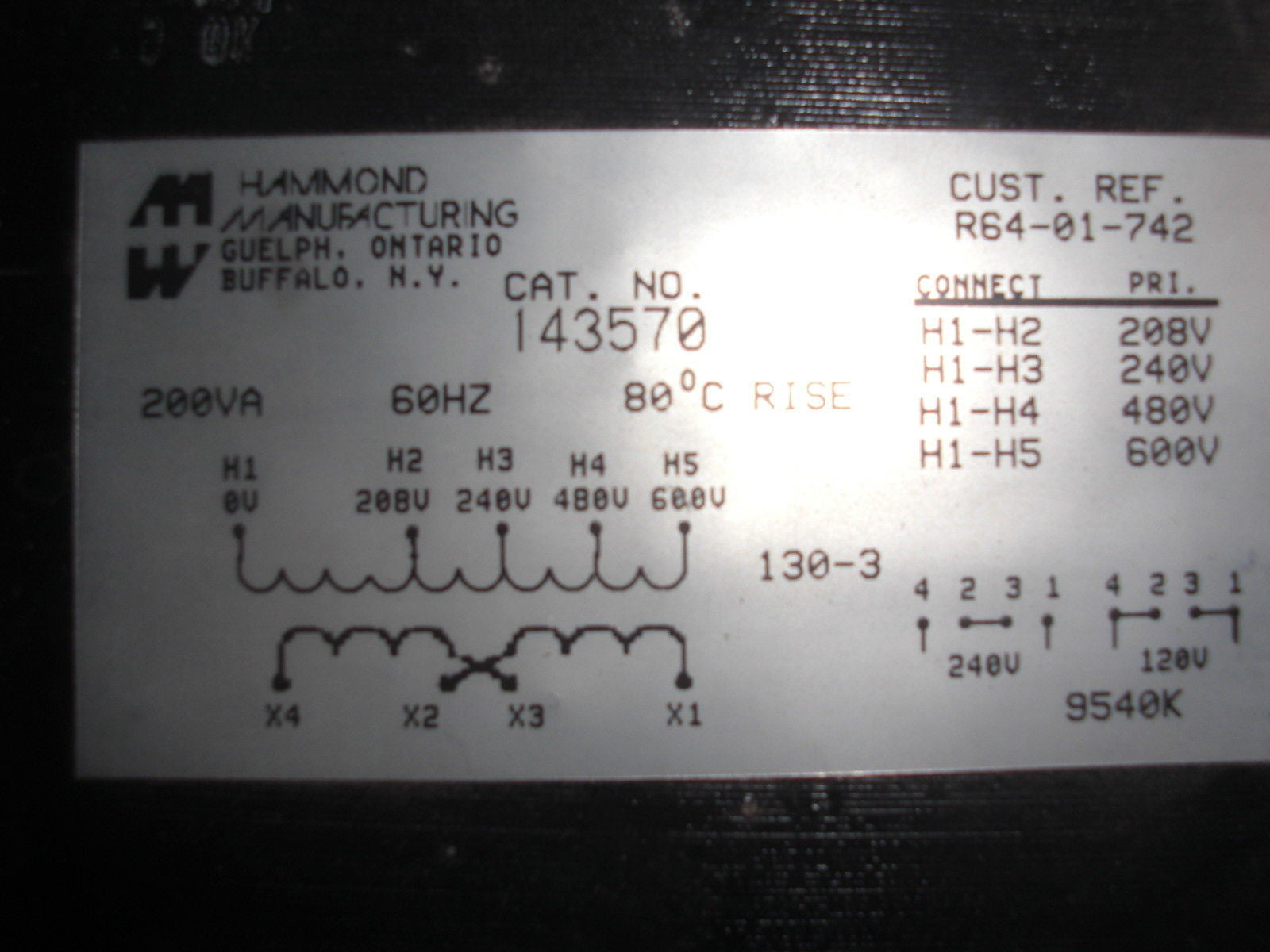 HAMMOND 143570 *NEW*