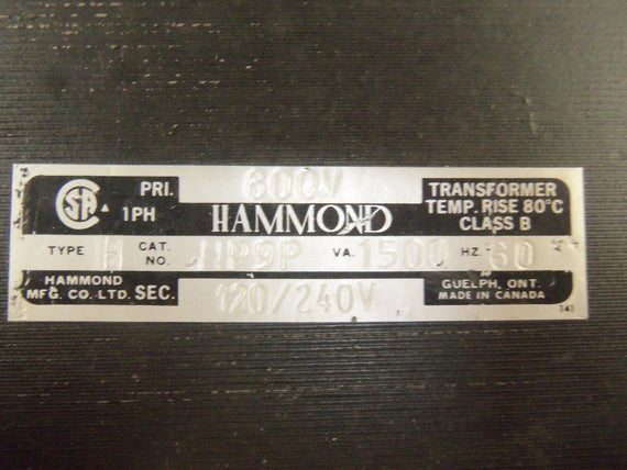 HAMMOND HP9P TRANSFORMER *USED*
