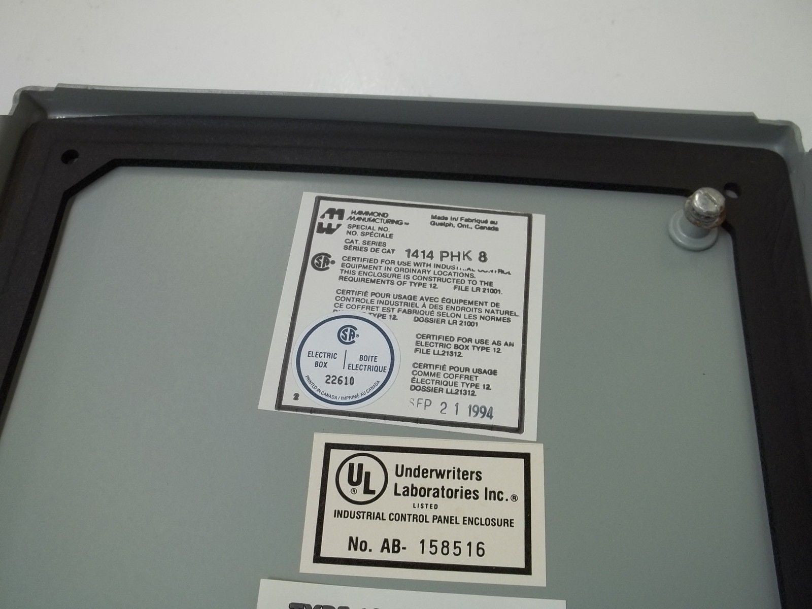 HAMMOND 1414PHK8 ENCLOSURE *NEW NO BOX*