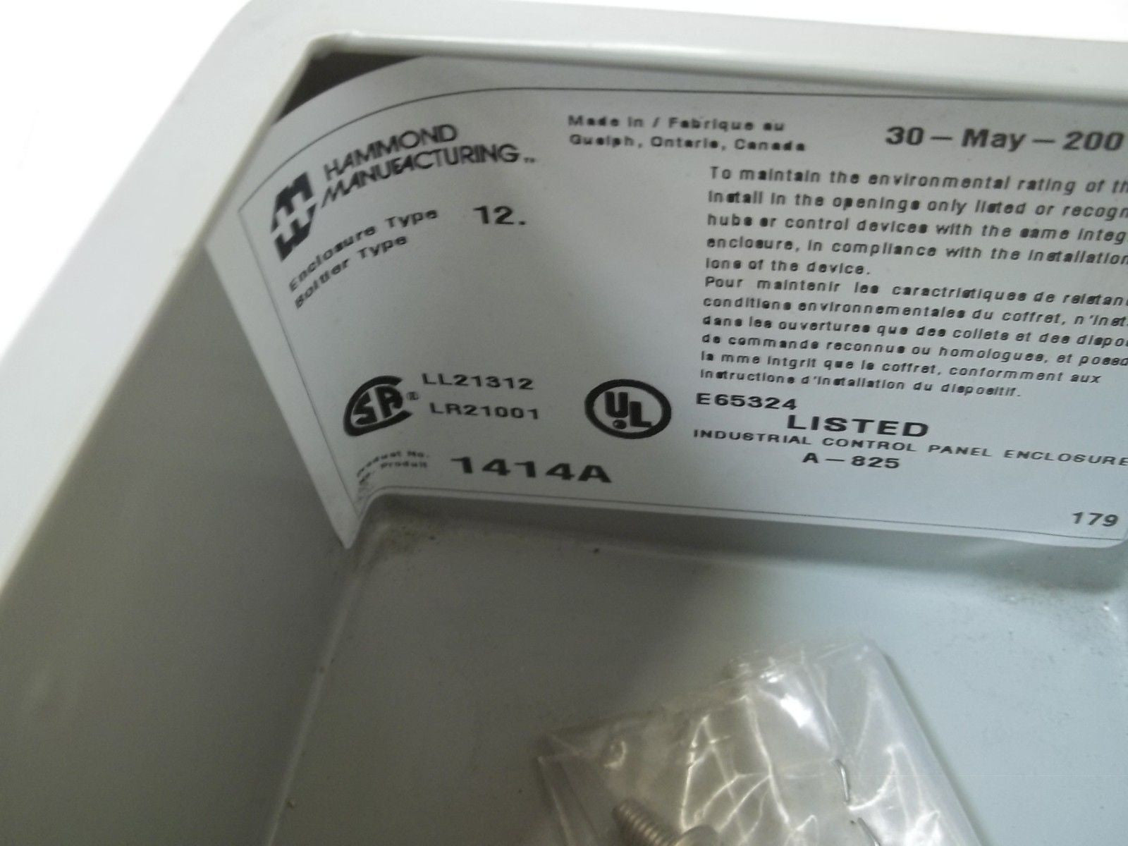HAMMOND 1414A ENCLOSURE *USED*