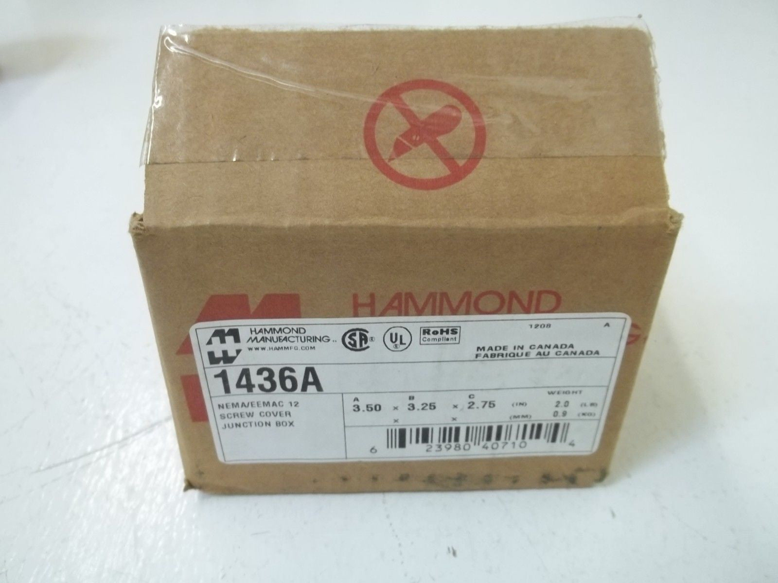 HAMMOND MANUFACTURING 1436A *NEW IN BOX*