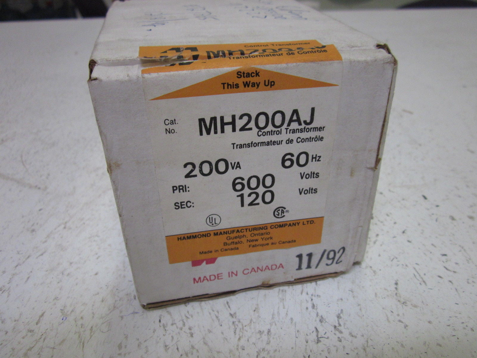 HAMMOND MH200AJ TRANSFORMER *NEW IN BOX*