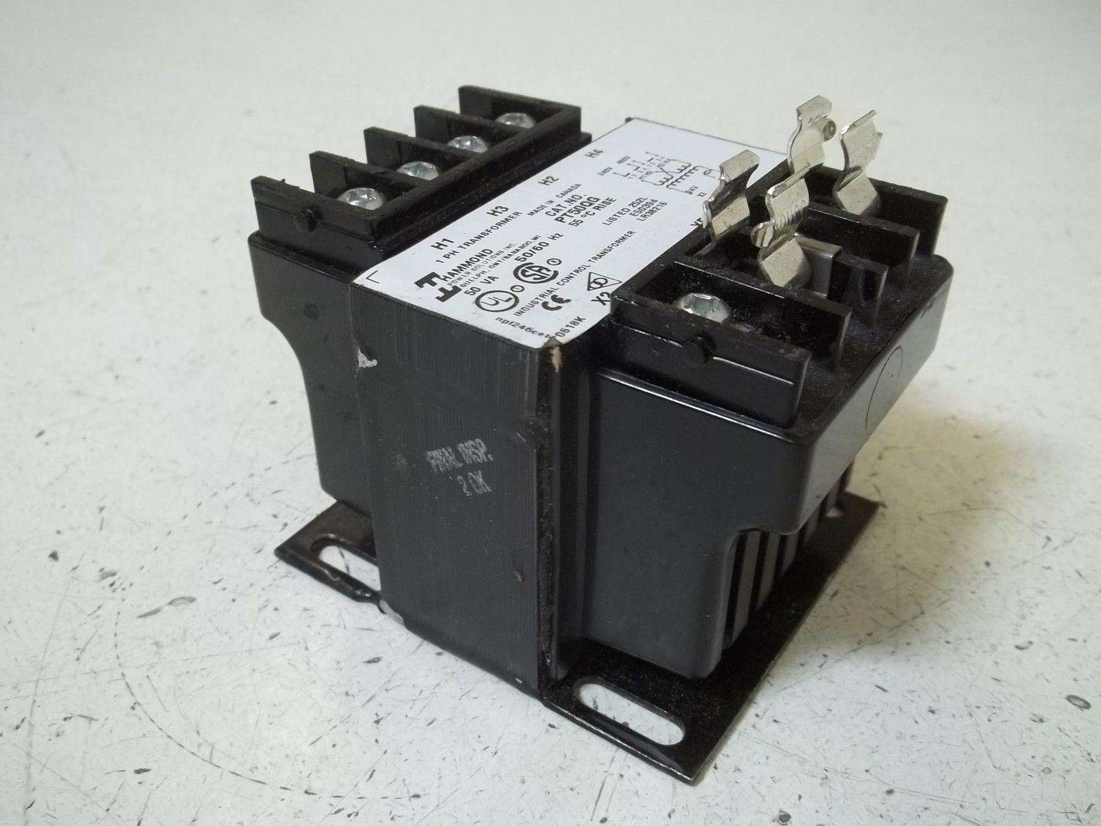 HAMMOND PT50QG TRANSFORMER *NEW IN BOX*