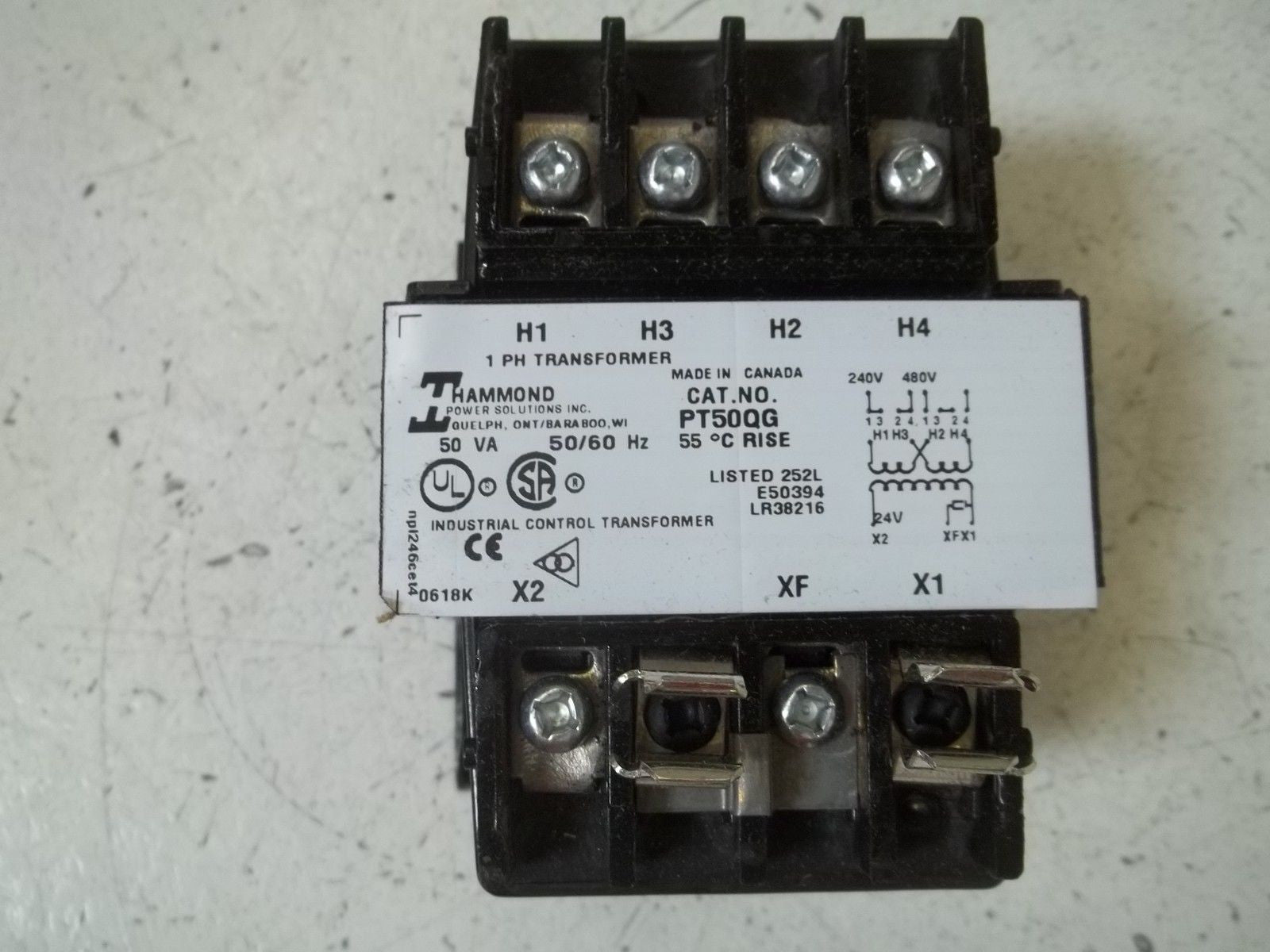 HAMMOND PT50QG TRANSFORMER *NEW IN BOX*