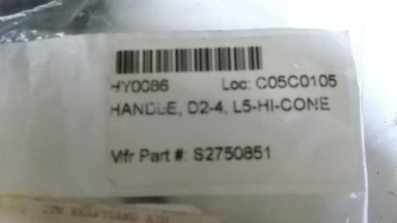 HANDLE, D2-4, L5-HI-CONE S2750851 *NEW NO BOX*