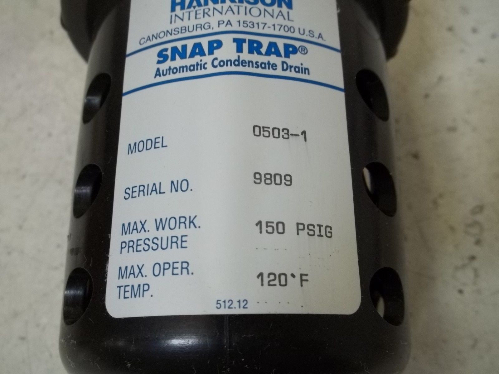 HANKISON 0503-1 SNAP TRAP *NEW IN BOX*