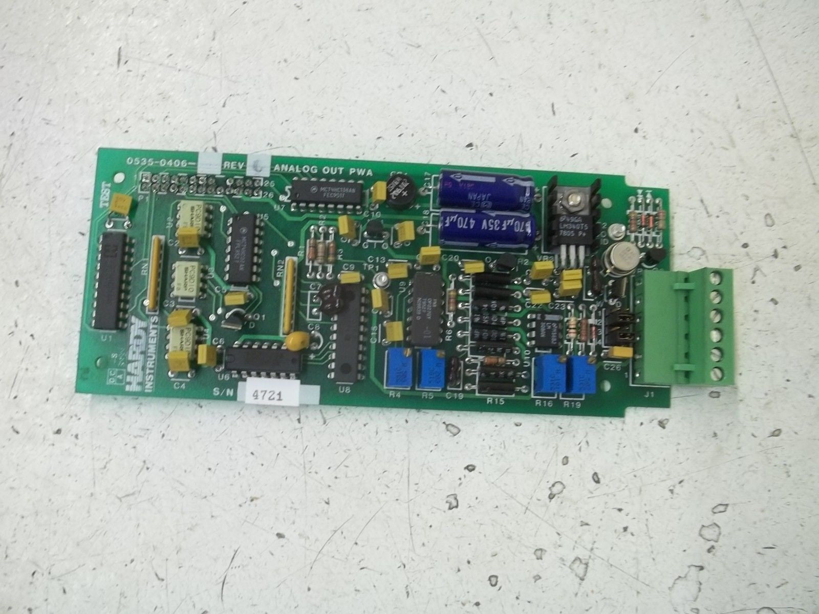 HARDY INSTRUMENTS 0535-0406 PC BOARD  *NEW*
