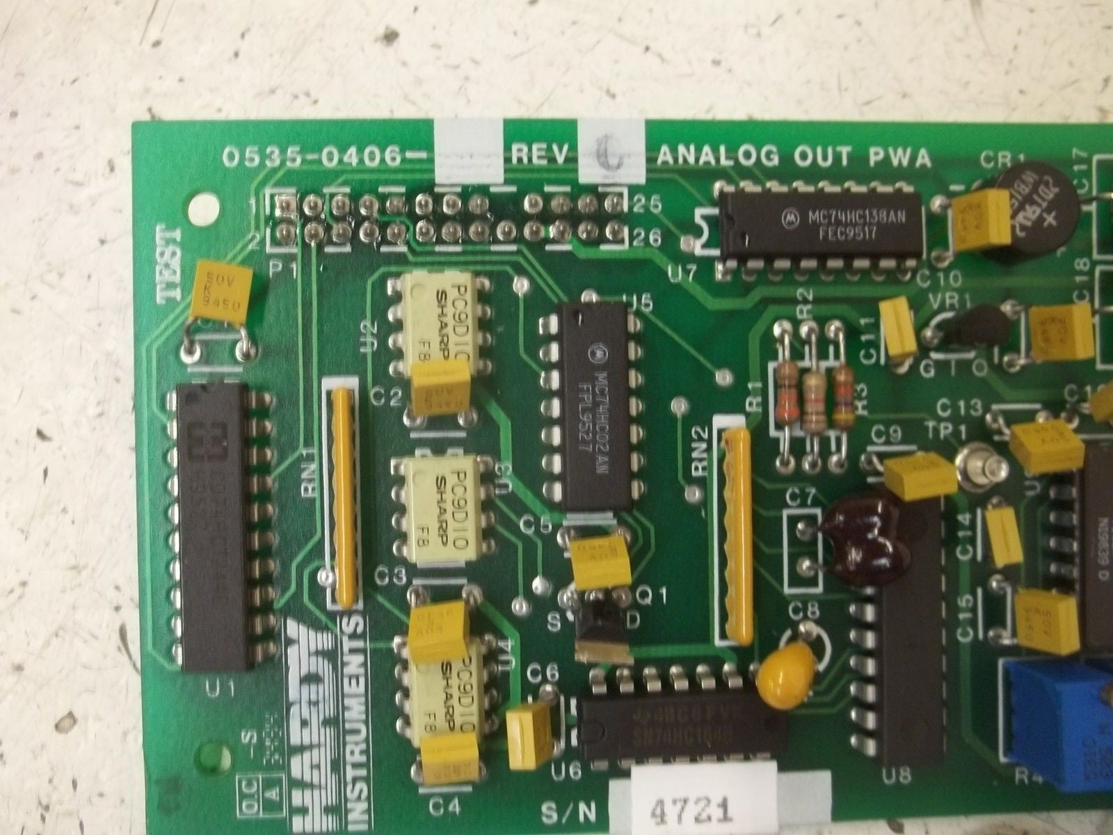 HARDY INSTRUMENTS 0535-0406 PC BOARD  *NEW*