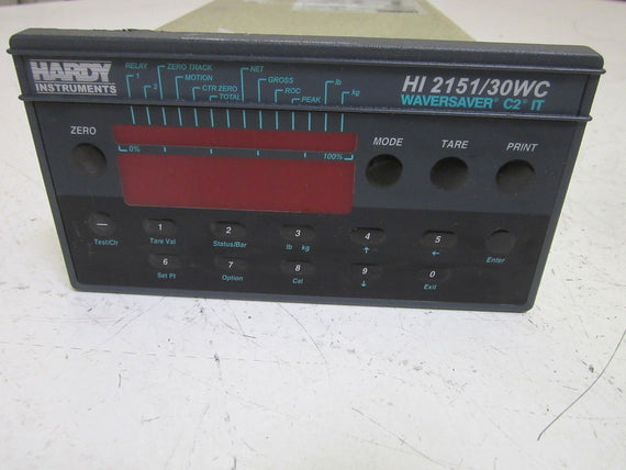 HARDY INSTRUMENTS WAVESAVER C2 IT HI 2151/30WC-PM SCALE CONTROLLER *USED*