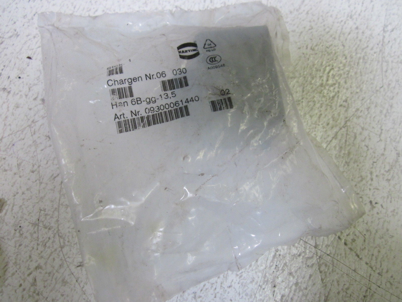 HARTING HAN6B-GG-13,5 CONNECTOR *NEW IN FACTORY BAG*