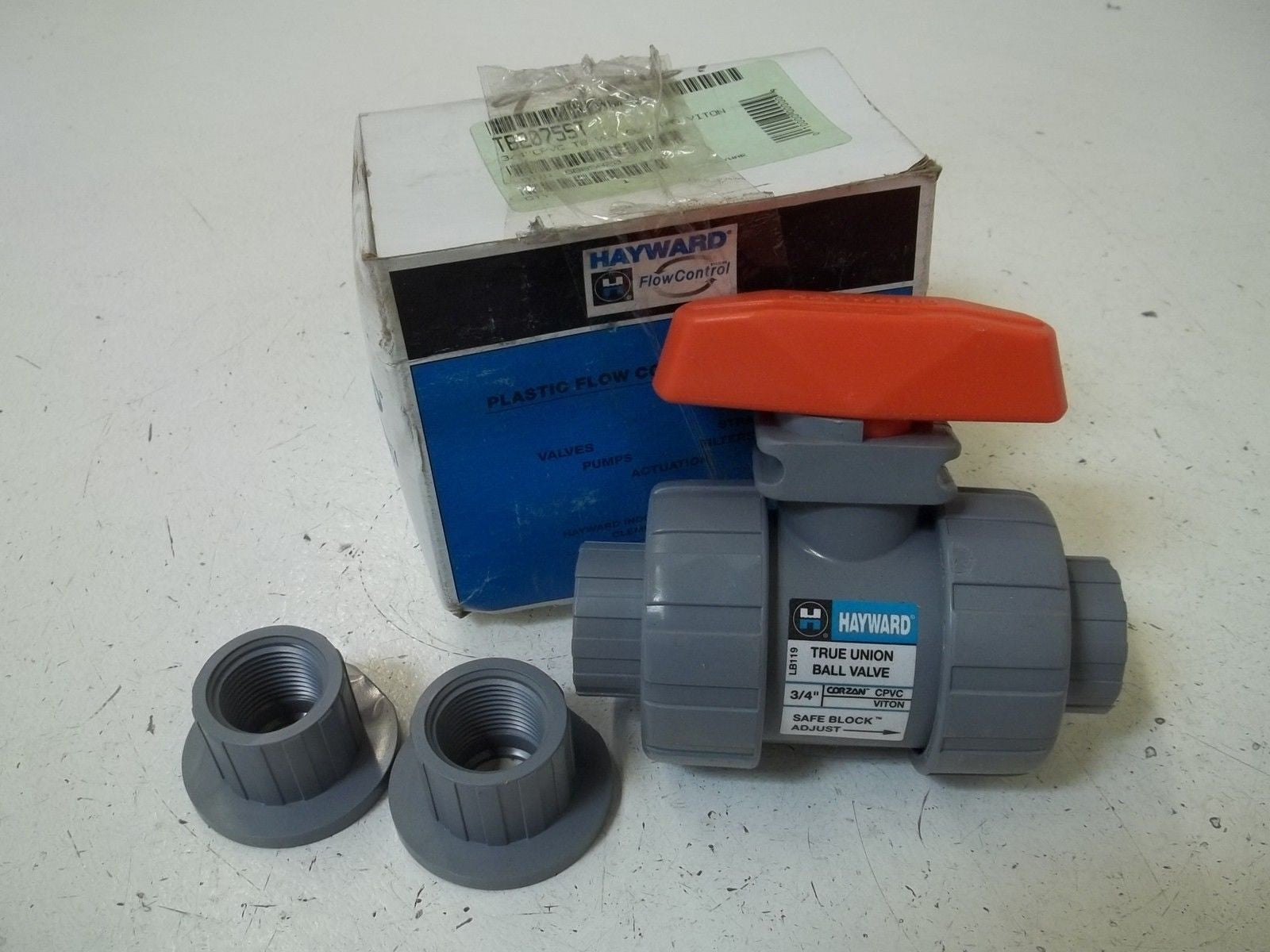 HAYWARD TB2075ST 3/4" CPV TRUE UNION BALL VALVE *NEW IN BOX*