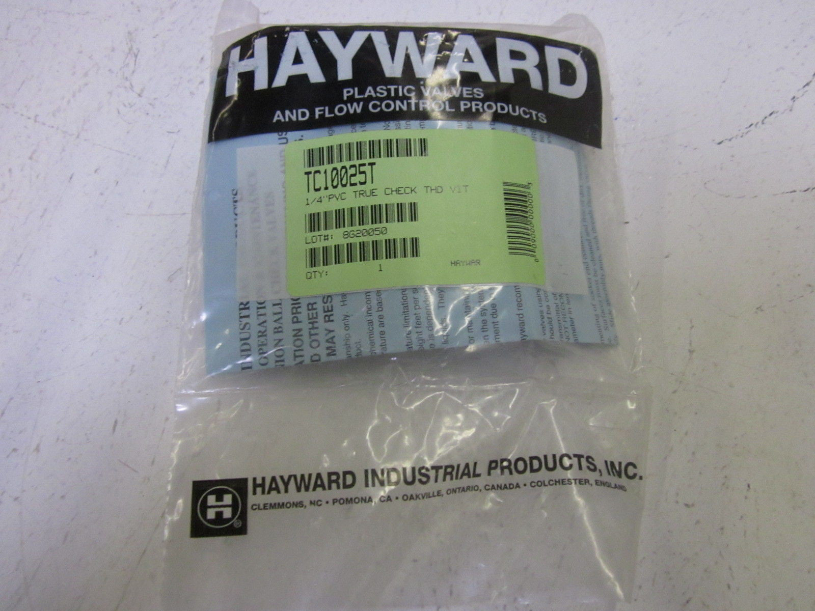 HAYWARD TC10025T *NEW FACTORY BAG*