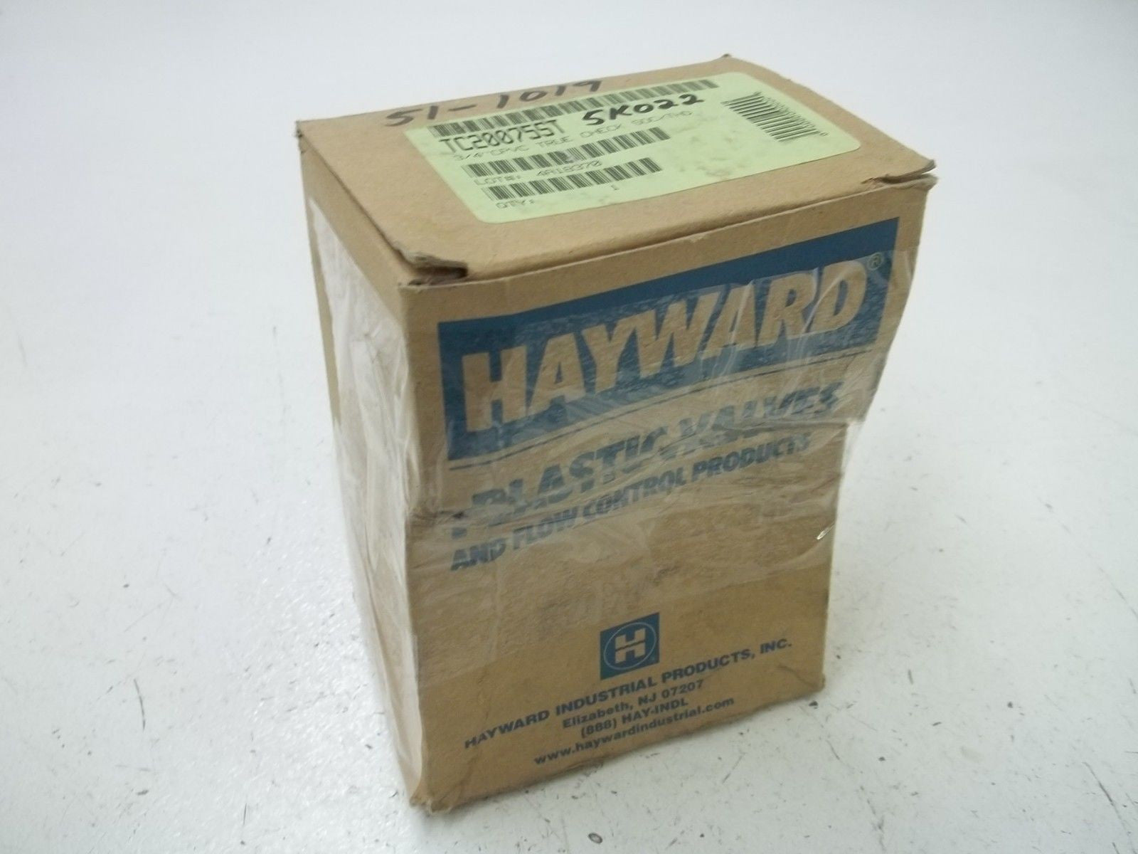 HAYWARD TC20075ST 3/4" CPVC TRUE CHECK SOC/THD *NEW IN BOX*