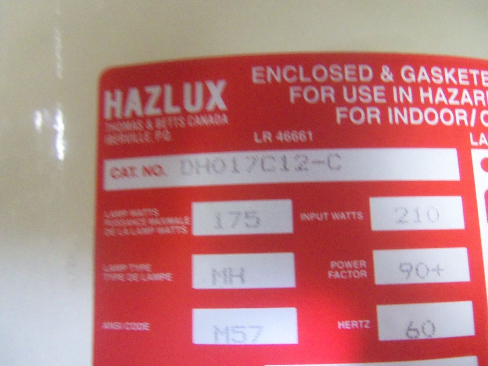 HAZLUX DH017C12-C *USED*