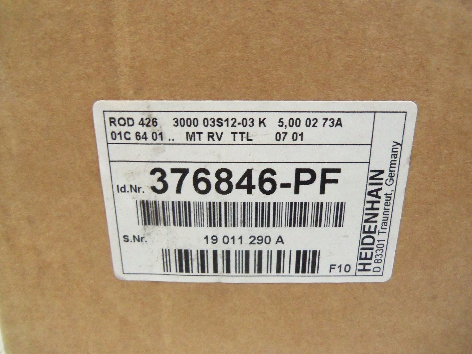 HEIDENHAIN 376846-PF *FACTORY SEALED*