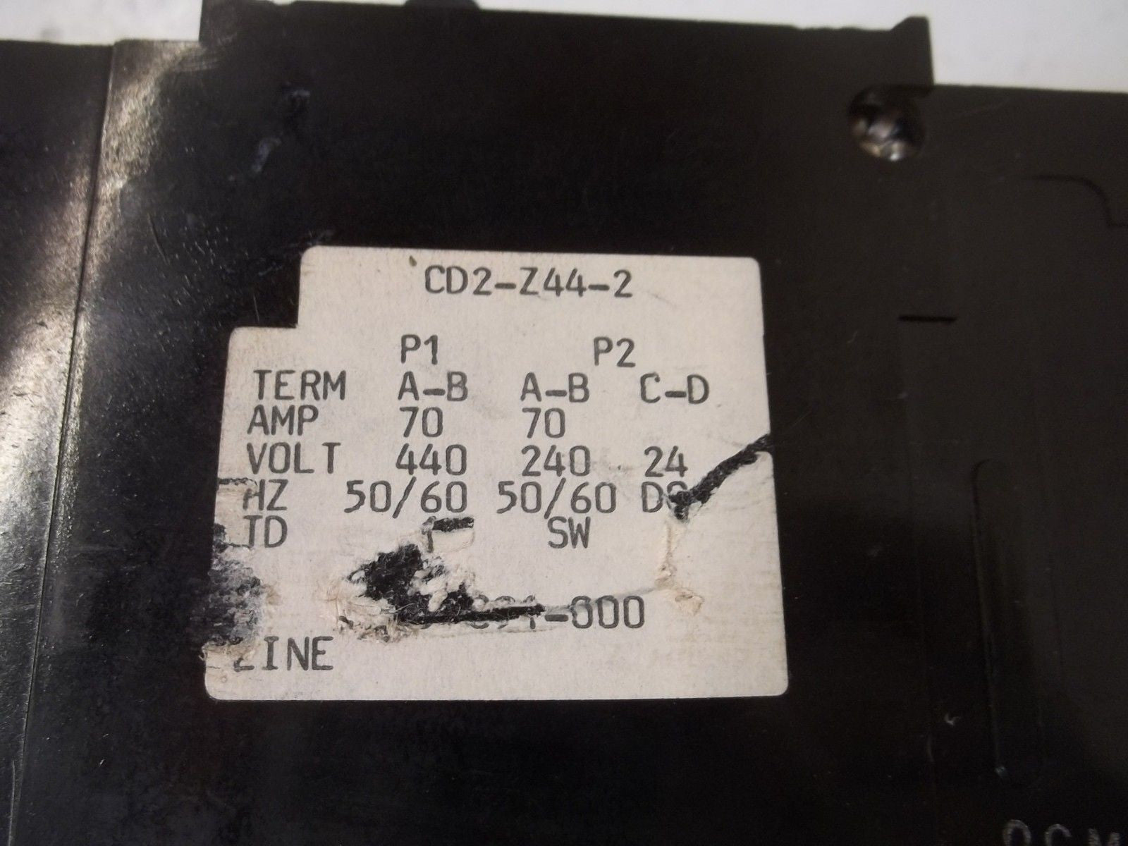 HEINEMANN CD2-Z44-2 CIRCUIT BREAKER *USED*