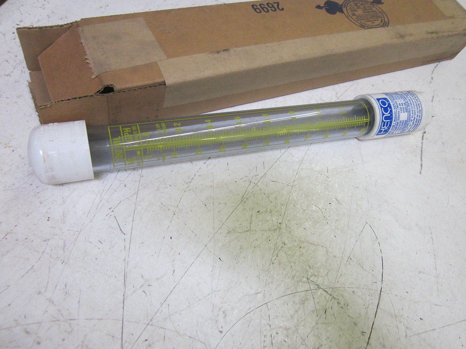 HENCO DDC0100-S PUMP SETTING GAUGE 0-1.4 GPH 0-100 ML *NEW IN BOX*
