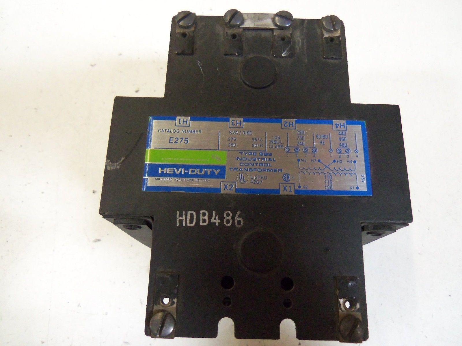 HEVI-DUTY E275 TRANSFORMER *USED*