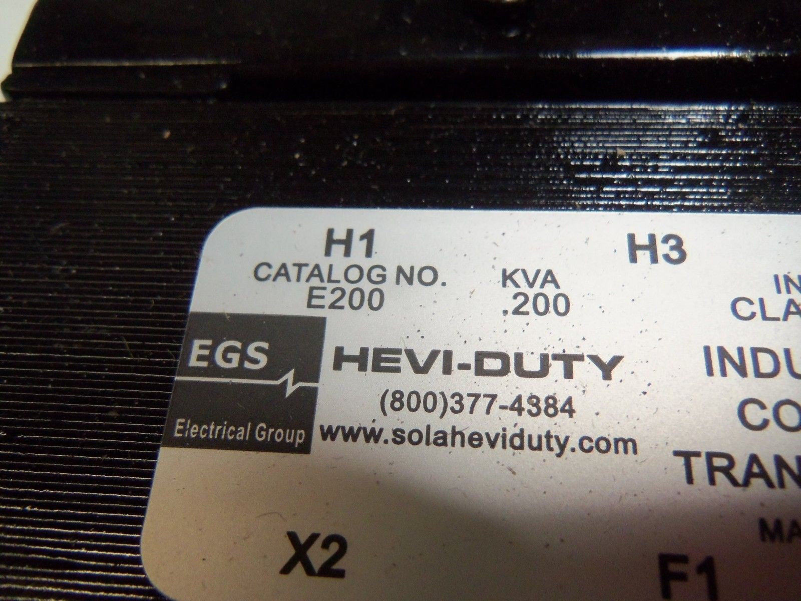 HEVI DUTY ELECTRIC E200 TRANSFORMER *NEW IN BOX*